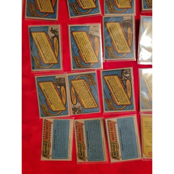 1980 Topps Empire Strikes Back 30 Card Red Lot W/ STAR FILE & Space Paintings - Picture 9 of 11